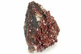 Top-Quality, Deep Red Vanadinite Crystals on Barite - Morocco #231844-2